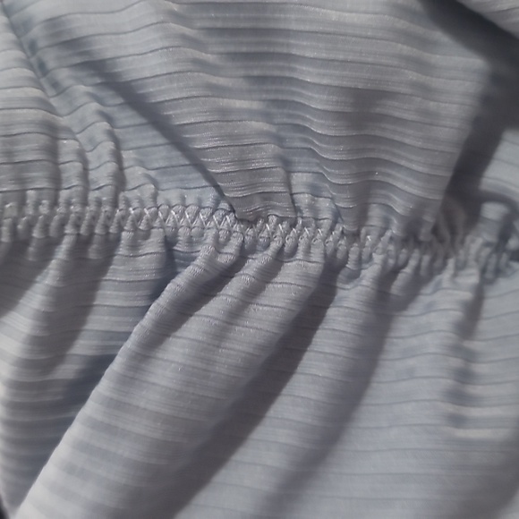 IVY swimwear side tie string bikini bottoms swimsuit small blue ruched back - Picture 6 of 7